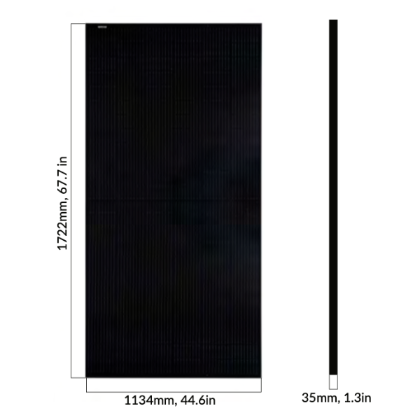 Solar Panel Depth Aptos DNA-108-Bifacial Black Solar Panel Dimensions – VOLTAICO