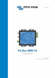 Victron Energy VE.Bus BMS V2 Manual pdf