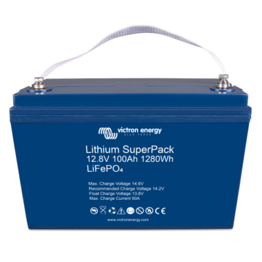 Victron Energy Lithium SuperPack 12.8V 100Ah High Current M8 Terminals