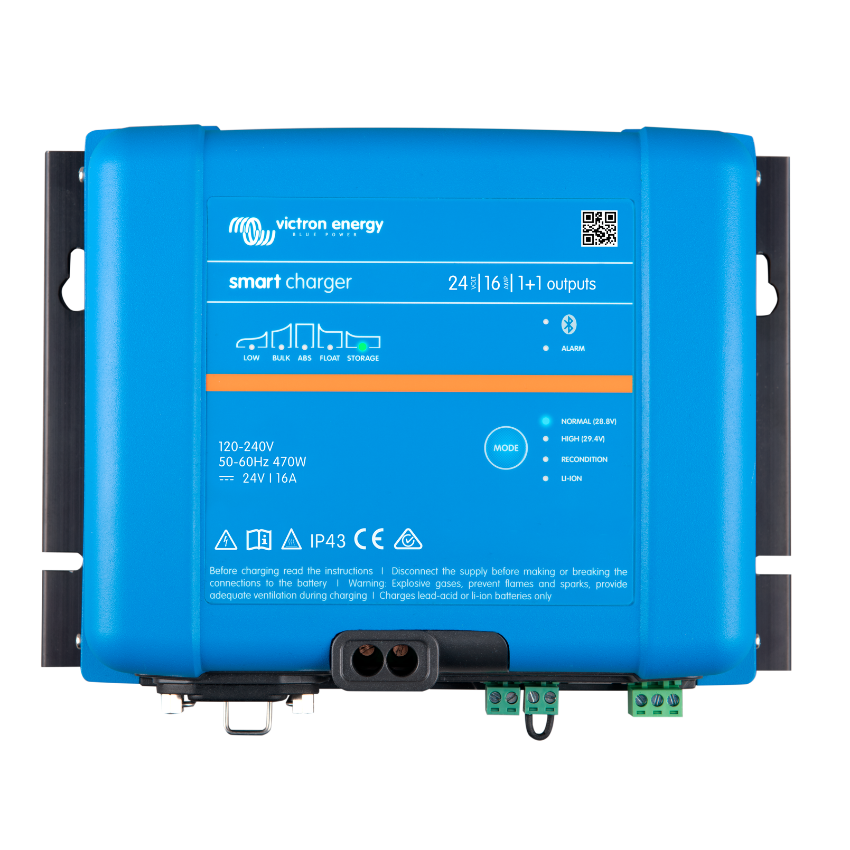 Victron Phoenix Smart IP43 Charger 24:16 (1+1) 120-240V
