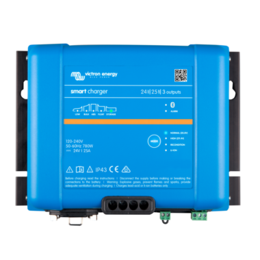 Victron Phoenix Smart IP43 Charger 24:25 (3) 120-240V Top
